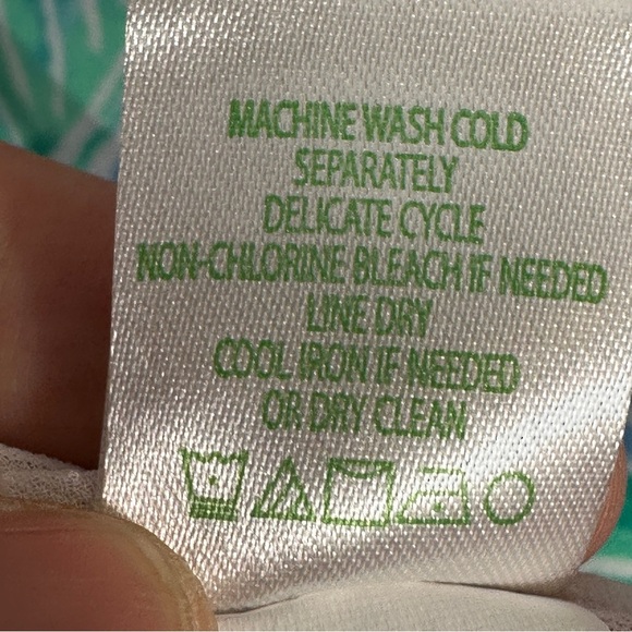 Lilly Pulitzer Lexi dress in "Beach Please," size M, slip dress, flounce overlay - Picture 9 of 14